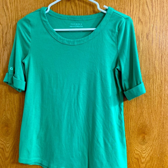 Talbots Scoop Neck Tee - Picture 3 of 7